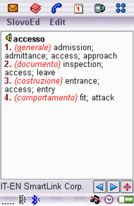 Italian-English Ext. Dictionary for UIQ screenshot